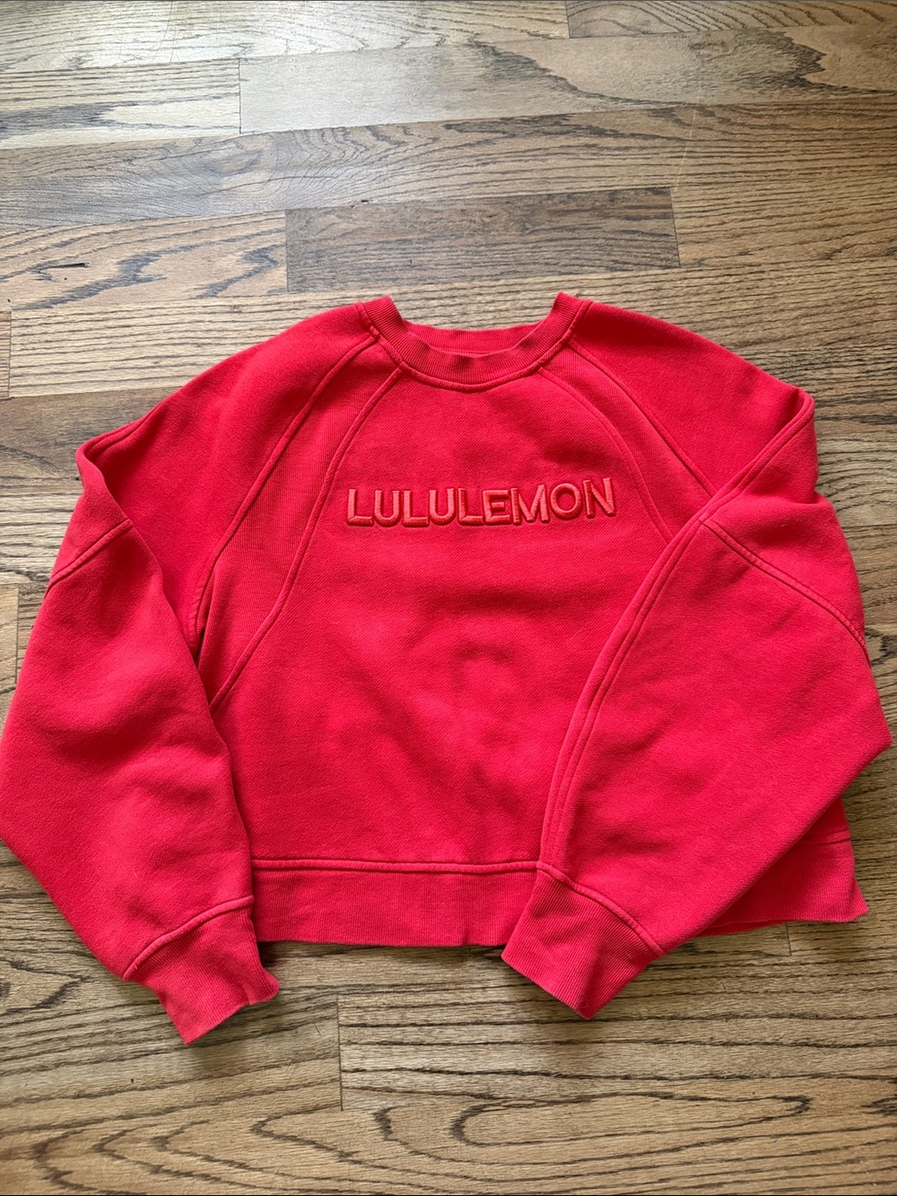 lululemon athletica Women's Bright Red Crewneck Pullover